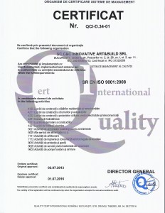 Certificat management al calitatii