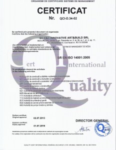Certificat management de mediu